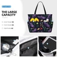thumbnail image 3 of Xecao Colorful Vintage Cactuses for versatile beach bag for women includes zipper pockets and waterproof material, ideal for vacations and adventures., 3 of 7