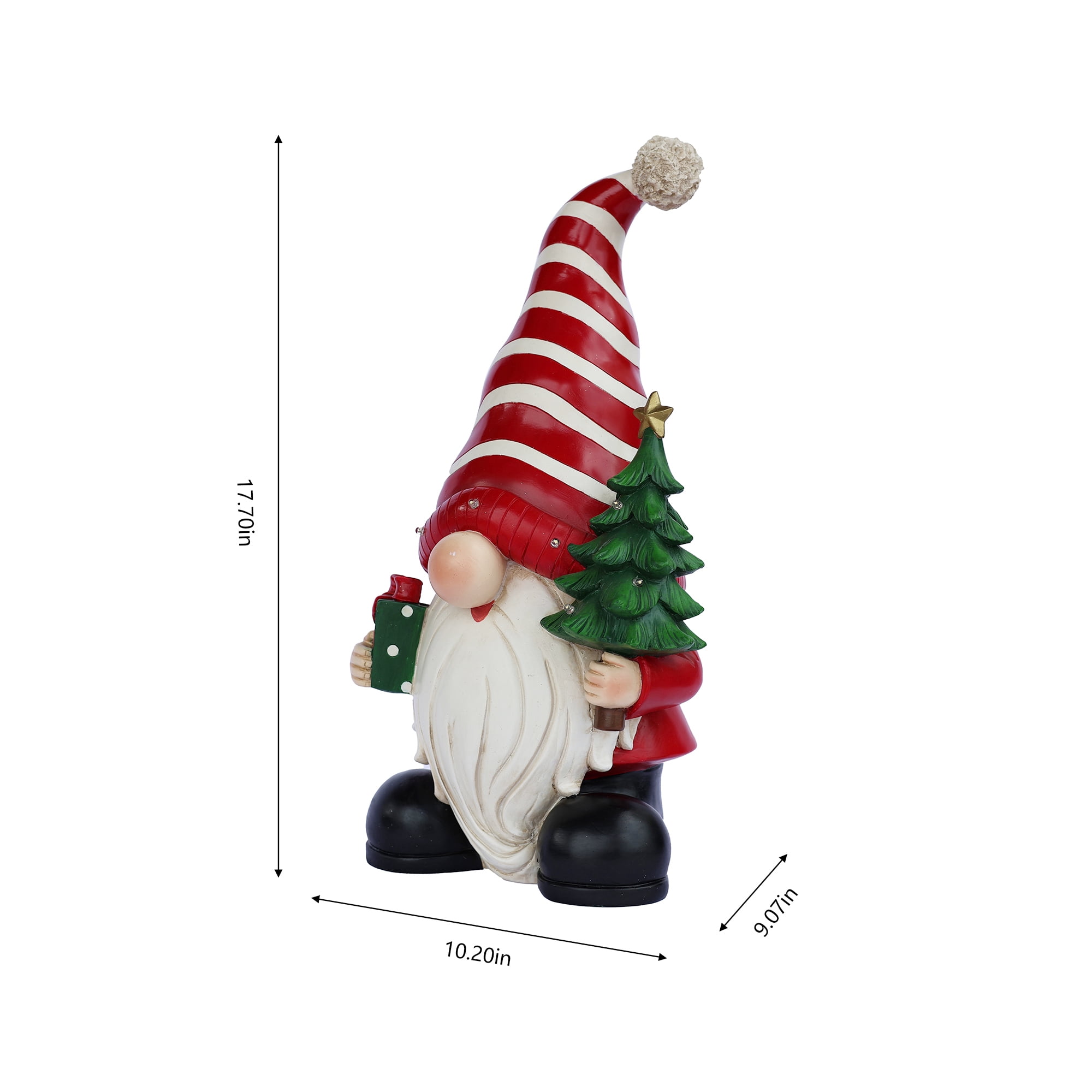 Santa Holding Christmas Tree Lighted Christmas Decor Battery Operated Indoor Use Only