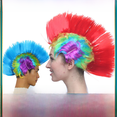 thumbnail image 1 of Peluca de corona de pollo, tocado exagerado de estilo punk, divertidos suministros para fiestas, 1 of 3