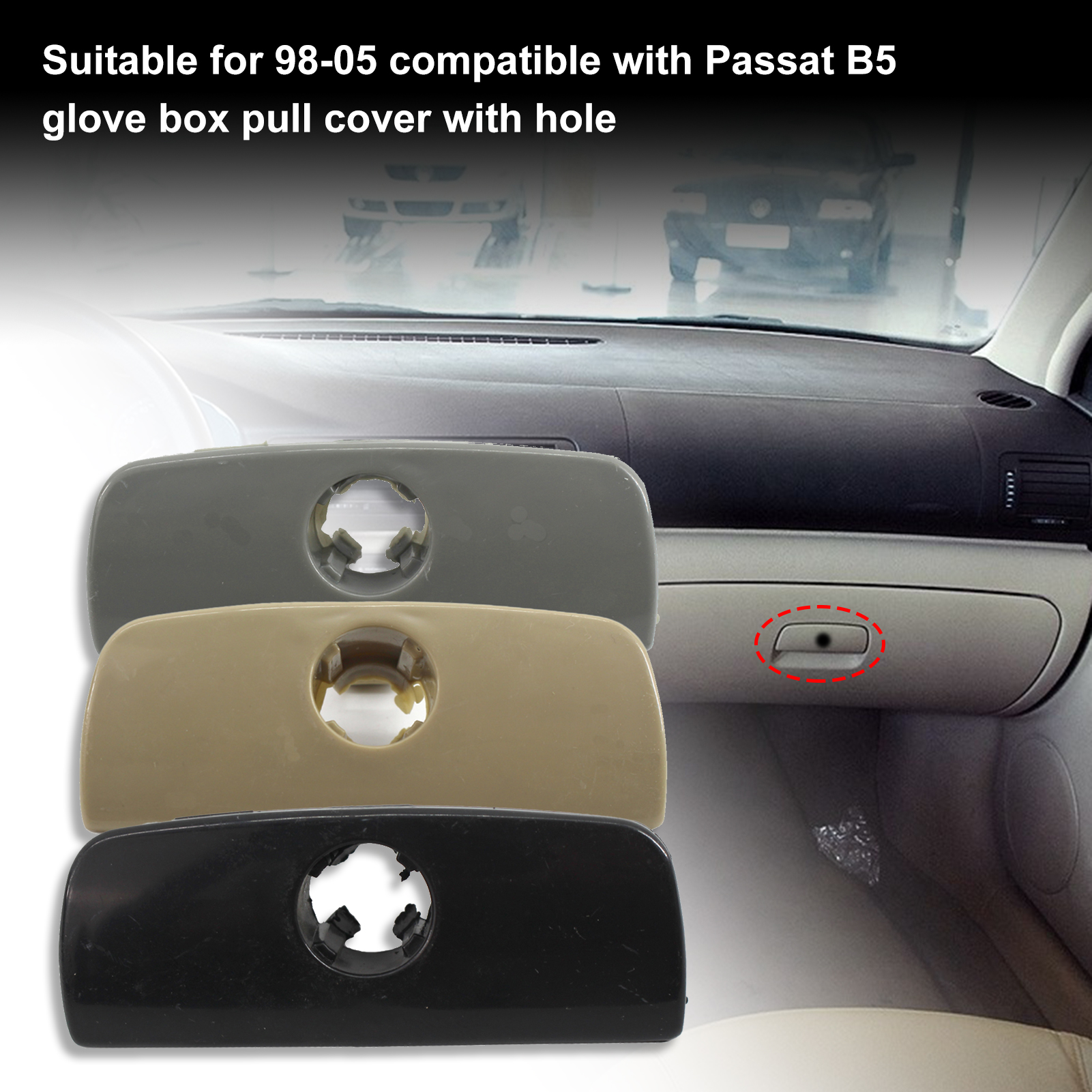 XWQ Glove Box Handle Cover Professional Reliable ABS Armrest Glove Box