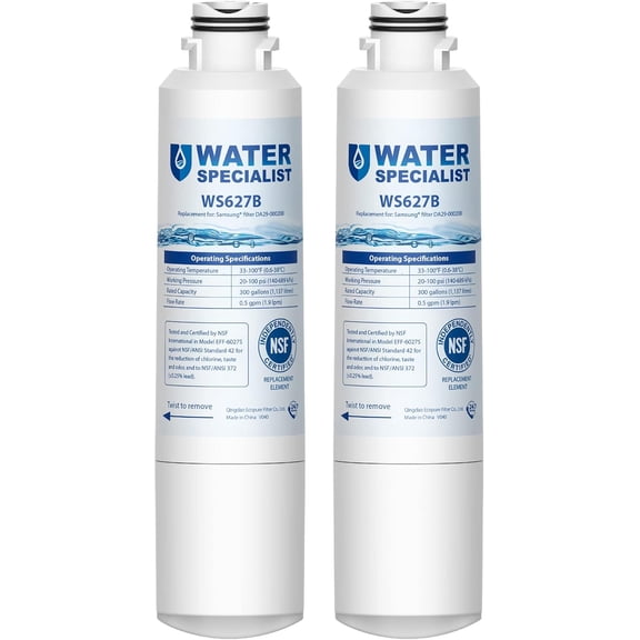 Waterspecialist DA29-00020B Refrigerator Water Filter, Replacement for Samsung DA29-00020A/B, HAF-CIN/EXP, DA29-00020B-1
