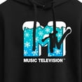 thumbnail image 3 of MTV - Snowflakes  - Juniors Cropped Pullover Hoodie, 3 of 5