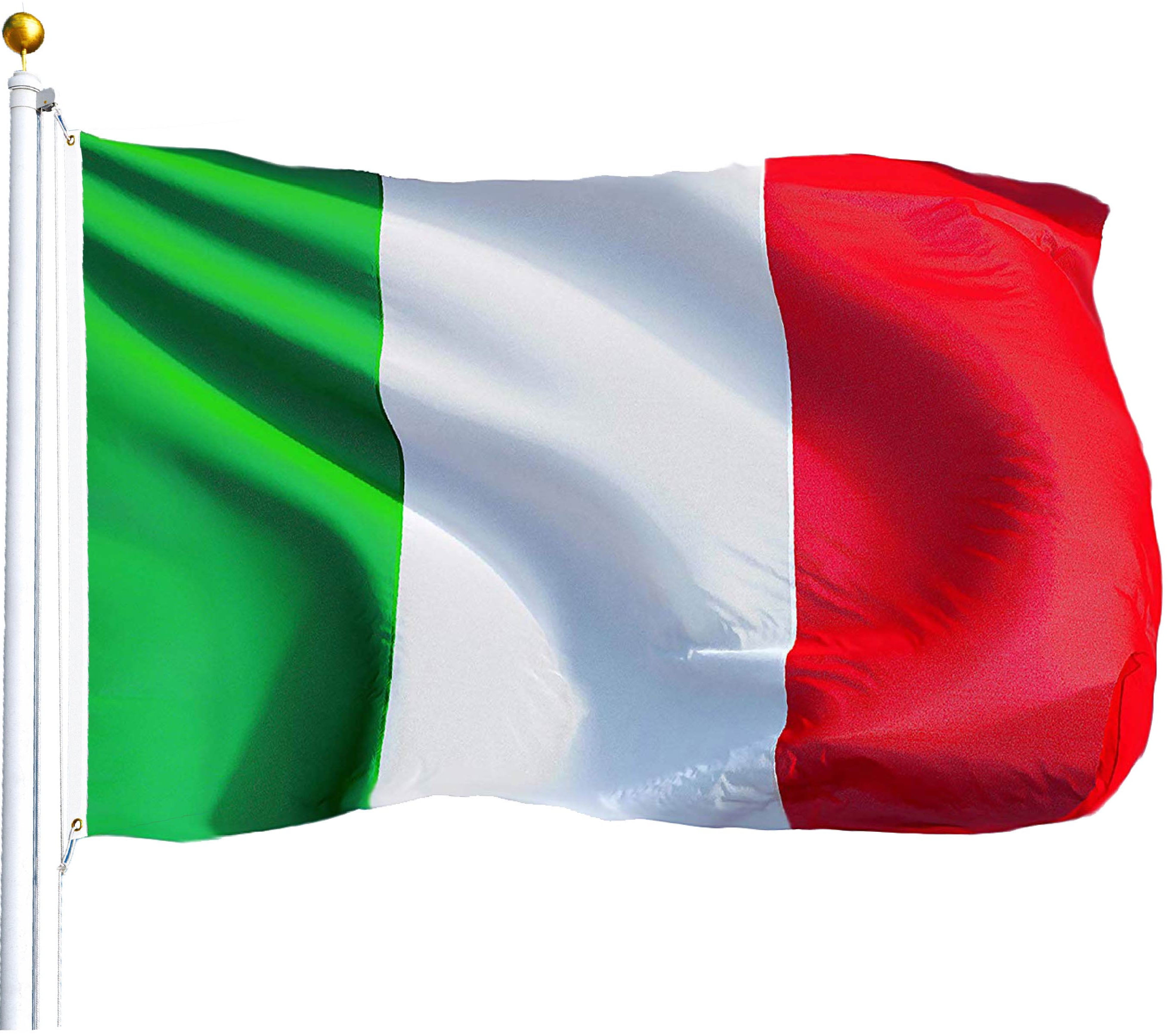 G128 - 3X5ft ITALY FLAG ITALIAN PRIDE BANNER NATIONAL FLAG W/ BRASS ...