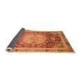 thumbnail image 2 of Ahgly Company Indoor Round Abstract Orange Modern Area Rugs, 8' Round, 2 of 4