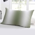 thumbnail image 5 of Green White Ombre Throw Pillow Covers, Country Pastoral Gradient Minimalist Soft Breathable Pillow Cases with Invisible Zipper for Sleeping, Small Pillowcases for Couch Bed Sofa Chair 16x24 Inches, 5 of 6