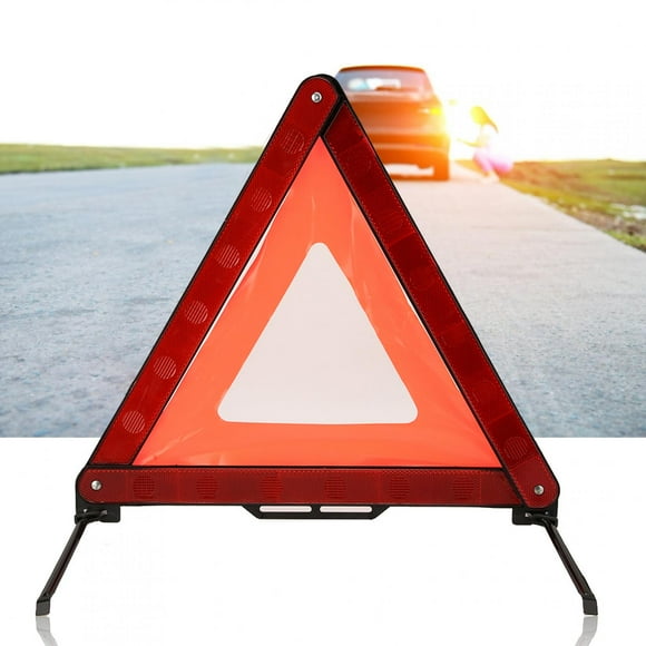 Bright Enough Reflective Triangular Sign, Convenient To Carry Triangular Sign, Road Construction Tractors For Work Vehicles Automobile Breakdown