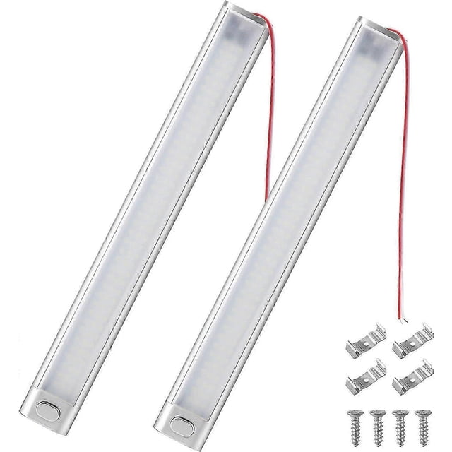 Interior LED Light Bar 120 LED Strip Light Bar with Switch 12V-85V White Lamp Interior Light for Motorhome Car Camper Van Bus Caravan Kitchen Bathroom