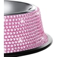 thumbnail image 4 of Shiny Rhinestone Stainless Steel Pet Bowl Dog Cat Dog Feeder$Stainless Steel Diamond Pet Bowl, Diamond Single Bowl$Handmade Rhinestone Stainless Steel Pet Bowl, 4 of 6
