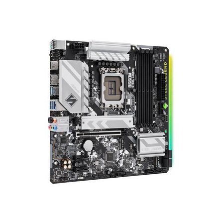 中古 マザーボード ASRock B660M Steel Legend Micro-ATX 第14世代、第13世代、第12世代 Intel Coreプロセッサーに対応 (LGA1700)