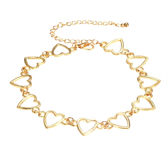 Guodhu Choker Necklace - Simple Geometric Circle Choker Statement Clavicle Necklace for Women Necklace Jewerly