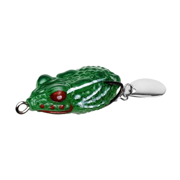 YSBDLQE Weedless Topwater Frog Fishing Lures - Hollow Body Bass Fishing Lures and Fly Fishing Flies Alternative, Aggressive Fishing Bait for Snakehead,Army Green