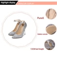 thumbnail image 6 of Wovix Women Elegant High Heels Stiletto With Metallic Heel Party Gala Fashionable Soft Daily Dress Shoes Carnival, 6 of 8
