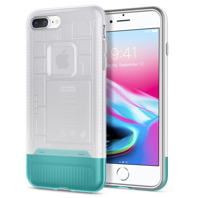 Funda Classic c1 para iPhone 7 | 8 plus Snow Spigen Spiggen original