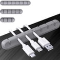 thumbnail image 2 of Organizador de fijación de cable de datos simple, organizador de escritorio para automóvil, clip para mouse, cable de silicona, 2 of 6