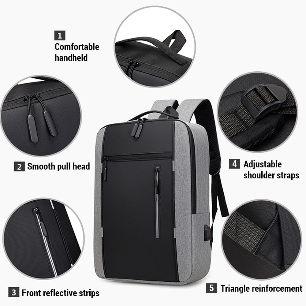 Men's Business Bag USB Large Capacity Laptop Backpack Professional Shoulder Bag for Men Executive Laptop Bag Business Briefcase
