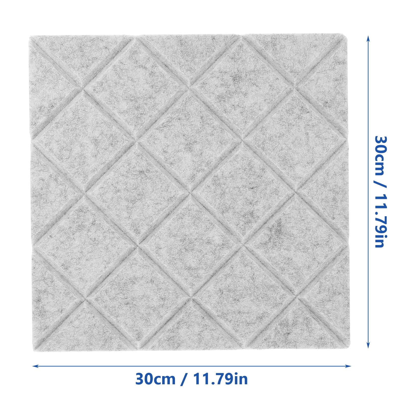 Amosfun Sound Absorbing Panels Light Grey Durable