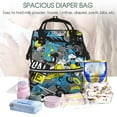 thumbnail image 5 of Pofeuu Goal Time Print Diaper Bag Backpack, Multifunction Travel Pack Maternity Baby Changing Bags, Large Capacity, Waterproof, 5 of 6
