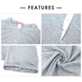 thumbnail image 5 of Men’s One Piece Pajamas Shorts Knitted Fitted Nightshirt Romper Button Down Workout Nightwear Undershirt Jumpsuit Outfits Grey Medium, 5 of 5