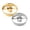 Gold+Silver, variant on Donut Cutter 3.86 Inch, Stainless Steel Doughnut Mold for Baking, Gift for Bakers Mom Wife Dad, Homemade Pastry Tool for Cookies Bagels Biscuits