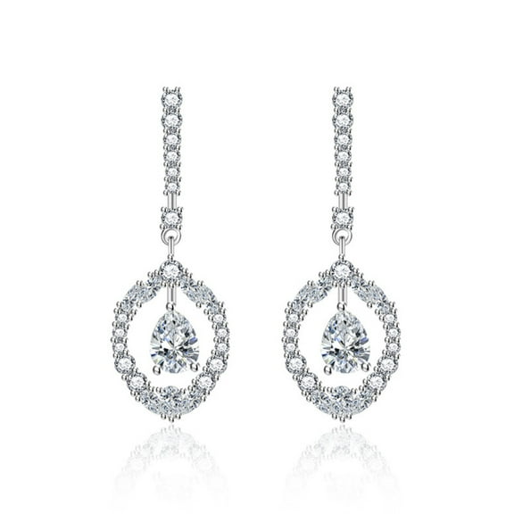 Vireellx Diamond Earrings for Women Long Jewelry for Her Birthday Christmas Gifts