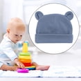 thumbnail image 4 of Sonducket Sombrero de bebé Color Keep Multi-funcional Niñas Niño Sombreros Gorro infantil Moda Elástico Gorros para niños pequeños Primavera Invierno Sombreros azul violáceo Sonducket AP011427-17B, 4 of 6