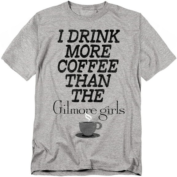 Gilmore Girls - More Coffee - Adult Unisex Short Sleeve T-Shirt - Gray
