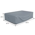 thumbnail image 4 of Covers & all Sectional Sofa Cover, Heavy duty 18 Oz Waterproof UV & Weather resistant, Outdoor Patio Couch Furniture Protector with Air Pockets & Drawstrings (83"L x 52"W x 29"H, Gray), 4 of 8