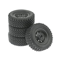 Almencla 4 Pieces RC Car Rubber Tires Replacement Outer Diameter 6cm Wear Resist Spare Parts for MN82 78 1/12 RC Car Toy Hobby
