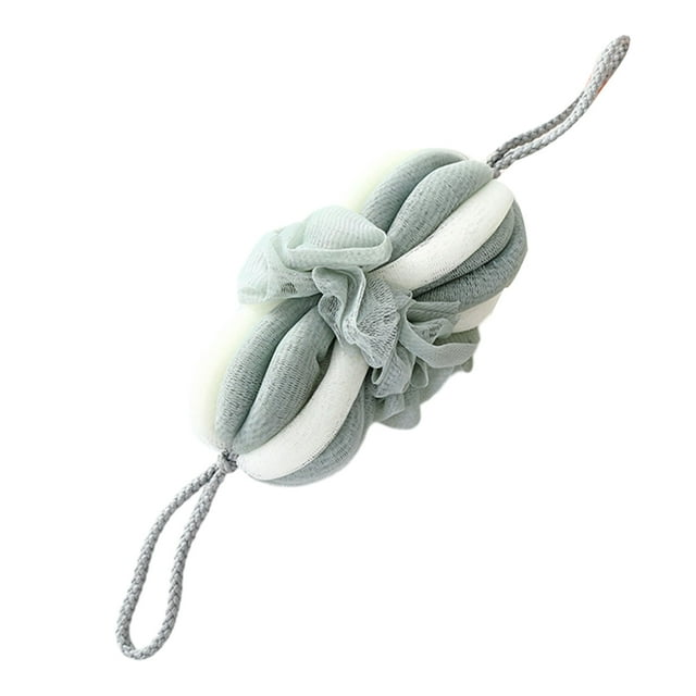 Bewildely Pelota de baño para frotar la espalda de un adulto, compacta y ligera de nailon, para un fácil transporte y almacenamiento Juegos de accesorios de baño Verde