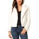 thumbnail image 1 of CHAQUETA CORTA DE PIEL SINTÉTICA SUELTA DE MODA INVERNAL PARA MUJERES CHIC L BLANCA, 1 of 8