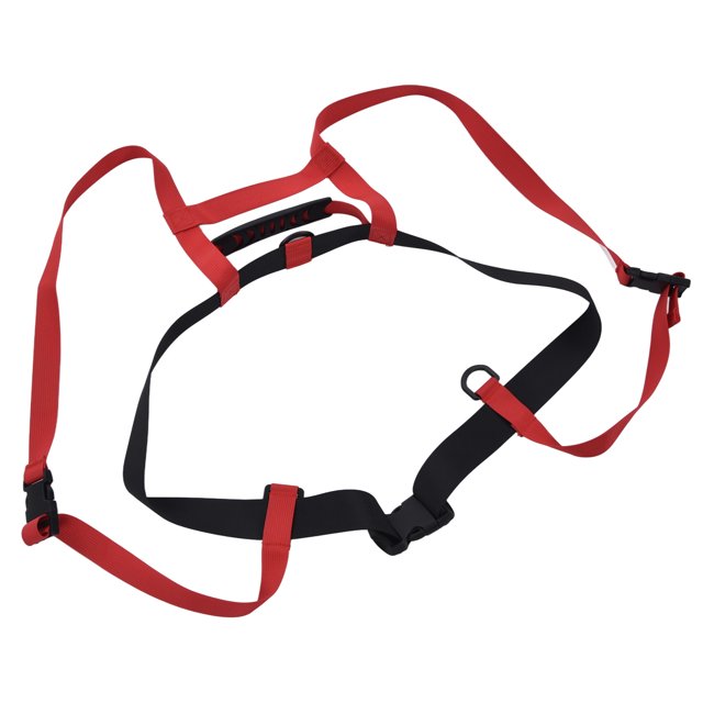 Kids Skiing Harness, Professional Adjustable Snowboard Shoulder Harness Safe For Child For Skating Red