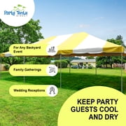 Party Tents Direct Weekender West Coast Frame Party Tent, Yellow, 20 ft x 30 ft