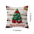 thumbnail image 3 of Christmas Throw Pillow Cover Holiday Decor for Sofa Couch Bedroom Seasonal Home Decoration Linen Pillowcase Farmhouse Cozy Accent Pillow, 3 of 6