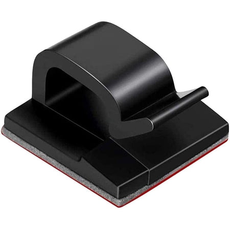 Management Clips Wire Holder Organizer 50pc Adhesive Black Self Cable Cord Clamp Cable Mhlr3zm/a