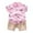 R6 Pink, variant on Tfken Toddler Baby Boys Outfits Sets Lapel Neck Plaid Print Casual T-Shirts Shorts Size 2 Years-3 Years Coffee Fashion Outfit Set