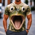thumbnail image 2 of bravefron Men's 3D Animal Graphic T-Shirt Short Sleeve Casual TeeShort Sleeve Tshirts Novelty Streetwear Tops Trendy Summer Shirt for Men, 2 of 4