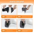 thumbnail image 6 of Electric Foot Massager, Heated Ankle Brace with Vibration, Cordless Ankle Massager with 5 Heating Levels 3 Vibration Modes, 30 Minutes Automatic Shut-off, Fatigue Relieve for Left and Right Feet, 6 of 8