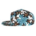 thumbnail image 3 of Daiia Lilies Flowers print Flat Bill Hats Flat Brim Trucker Cap Baseball Cap Adjustable Classic Low Profile Hat Unconstructed Plain Cap, 3 of 9