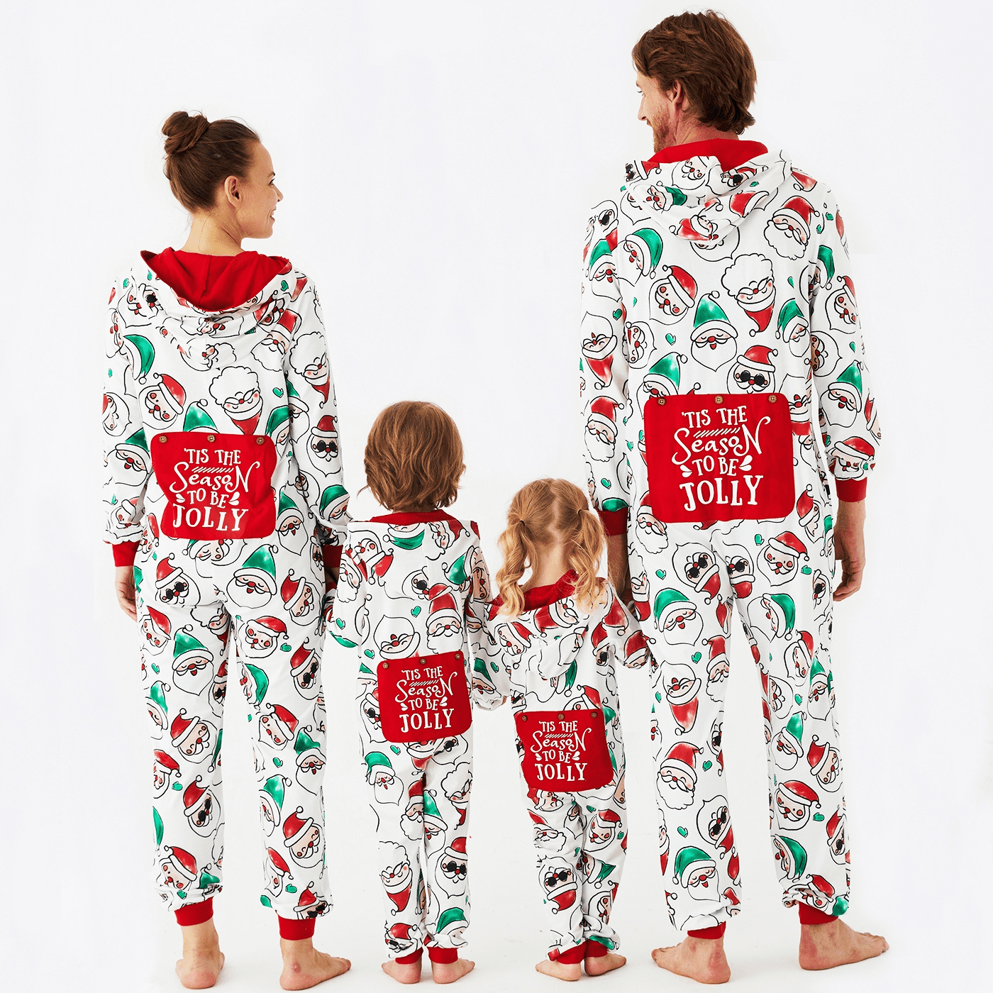 PatPat Christmas Family Matching Allover Santa Claus Print Long