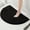 Black, variant on MK Gdledy Half Round Bath Mat Bathroom Rugs Semicircle Chenille Bath Rugs Water Absorbent Floor Mats for Kids Washable Bathroom Shower Mat Area Rugs