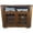 Dark, variant on American Heartland 98737CBGP 36 in. Oak Tall Curve Corner TV Stand, Classic Bourbon