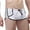 White, variant on Lycaql Men's Speedo Mens Breathable Swim Trunks Pants Swimwear Shorts Slim Wear Swimsuit Briefs(Black,L)