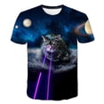thumbnail image 1 of Verano 2023, camiseta de dibujos animados en 3D para niños, camiseta con estampado de animales para niños y gatos, camisetas para niñas, camisetas de dibujos animados para niños, ropa de animales 13T Gao Jinjia LED, 1 of 2