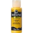 thumbnail image 1 of FolkArt Multi-Surface Satin Acrylic Paint, 2 fl. oz., Moon Yellow, 1 of 9
