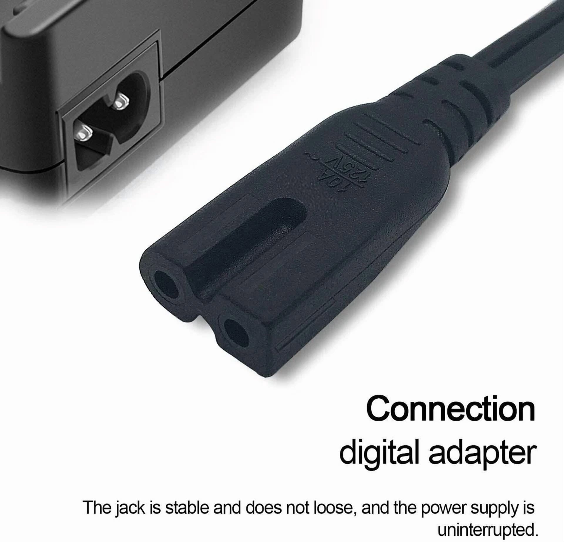 Aprelco 5Ft Ul 2 Prong Ac Power Cord Cable Lead For Vizio Sharp Sanyo Emerson Tv