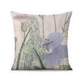 thumbnail image 2 of Vintage Flower Decorative Pillow Covers - Set of 2, 16x16 Inch - Farmhouse Style Linen Cushion Cases for Indoor/Outdoor, Sofa, Bed & Living Room Decor - Stylish and Unique, 2 of 7