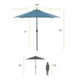 thumbnail image 5 of Greemotion Halo 9-foot Tilting Round UV 50+ Market Umbrella (No Base) Light Sapphire, 5 of 5