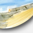 thumbnail image 3 of Designart 'Palm Beach Resort At Sunrise II' Nautical & Coastal Circle Metal Wall Art 36x36 - Disc of 36, 3 of 5