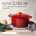 thumbnail image 5 of BPPEG Enameled Cast Iron Deep Round Oven,6.5 Qt., 5 of 8