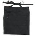 thumbnail image 6 of HONMEET Server Apron Short Black 1Pack 25.2X15.7In, 6 of 8
